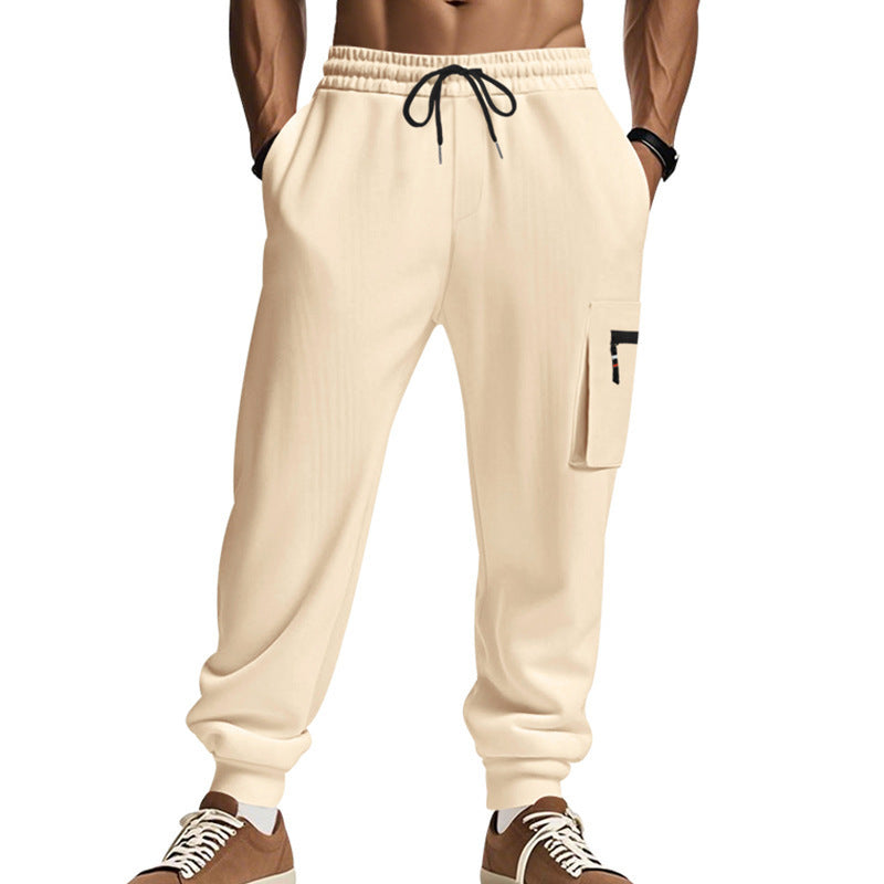 Men's Sports Multi-pocket Zipper Trousers
