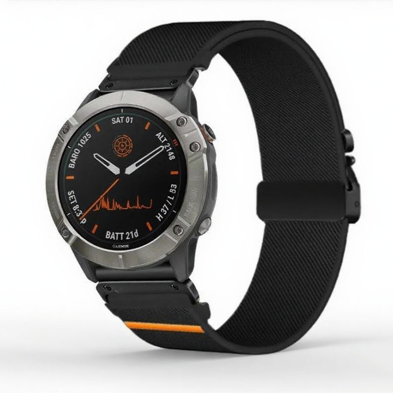 Elastic String Fabric Woven Men Watch Strap