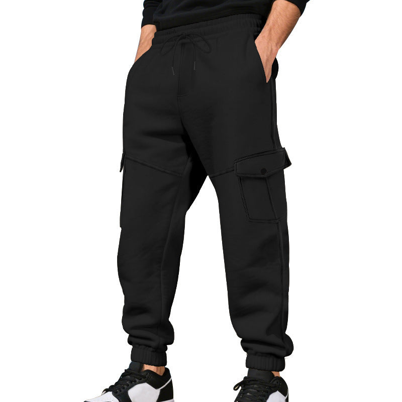 Loose Multi-pocket Ankle Banded Working Pants Men